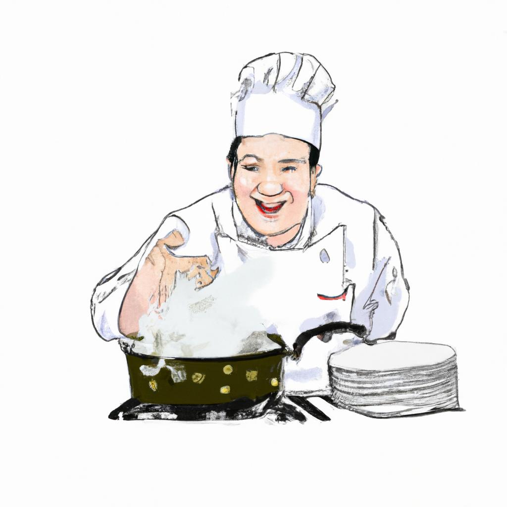 Chef preparing gourmet dishes